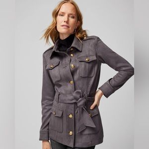 NWT WHBM Ultra Suede Safari Jacket